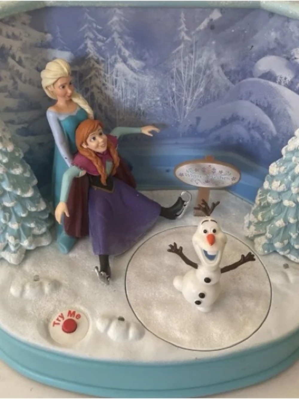 Disney Frozen Holiday Pillow - Blue, Purple, White